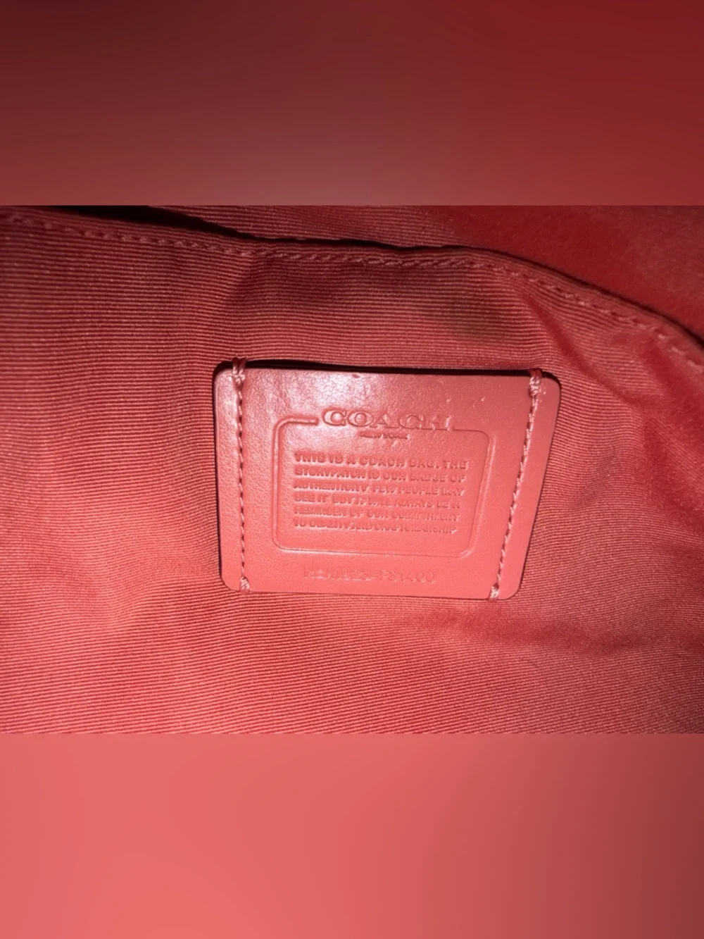 Coach Coral Pink Pebbled Leather Hobo Bag